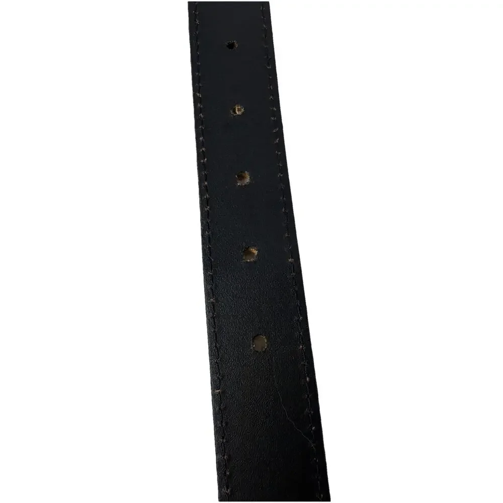 Timberland Reversible Leather Belt Brown/Black Sz 54 1-3/8” Wide Stitched India